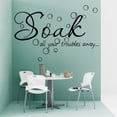 thumbnail image 4 of Soak All Your Troubles Away Creative Bathroom Wall Stickers Home Room Wallpaper, 4 of 7