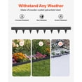thumbnail image 2 of KFFKFF Galvanized Steel Landscape Edging, 10-Pack 40 x 4.5 Inch Metal Edging with 11 Mounting Clips, Durable Garden Edge Border for Flower Beds and Pathways, Black, 2 of 9