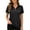 A-Black, variant on Women's Quick Dry Polos Shirt, Lightweight Breathable Performance Polos, Short Sleeve UPF 50+ Outdoor Golf 1/4 Zip Shirt
