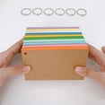thumbnail image 6 of Portable 200 Notecards 3x5Inch Colored Lined Sheets with Metal Rings for Writing & Journaling, 6 of 9