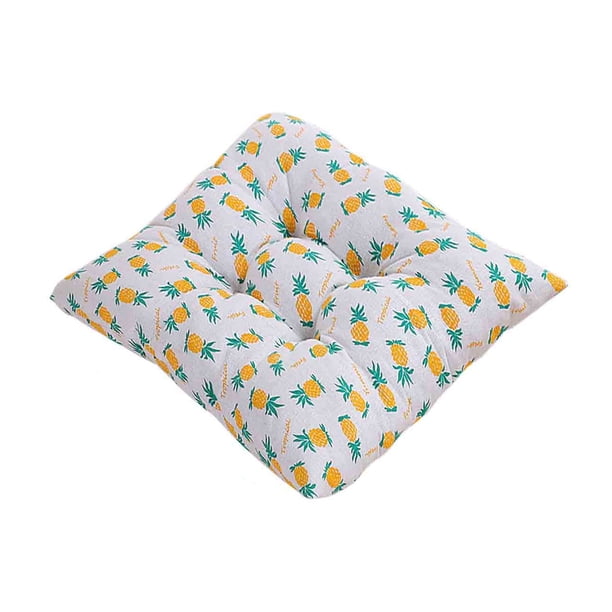Cojín de silla de pana color sólido 15.7 x 15.7in | Diseño de grano de maíz espesado | Fondo antideslizante | Almohadilla de asiento para tatami para estudiantes de comedor de oficina suave
