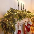thumbnail image 1 of Simulated Rattan Light Strip Soft Rubber-Textured Pine Needle Rattan String Lights 1.9 m 10 Lights Per String Indoor Holiday Mantle Decor(Green,1Pcs) Rkxzt, 1 of 9