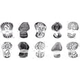 thumbnail image 4 of Grunge Piggy Bank, Various Shoe Tracks Design Human Foot Damaged Murky Artisan Walking Action Image, Ceramic Coin Bank Money Box for Cash Saving, 3.6" X 3.2", Grey and White, by Ambesonne, 4 of 4