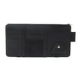 thumbnail image 2 of PBAZIH Multi-Functional Car Sun Visor Storage Clip, Eyeglass Organizer, Leather Document Pouch for Sunglasses, Cards, Bills, Easy Installation for Cars, Trucks, SUVs, and Minivans, 2 of 3