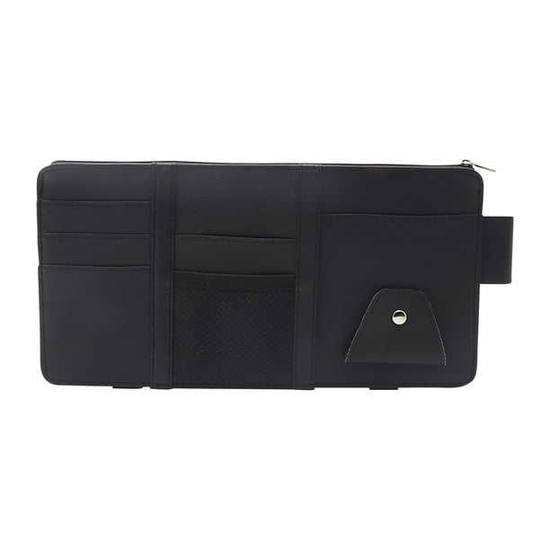 Visor Solar para Clip de Almacenamiento Del Coche, Organizador Multifuncional para Gafas Tarjetas Documentos Facturas Pluma, Organizador de Almacenamiento Del Coche