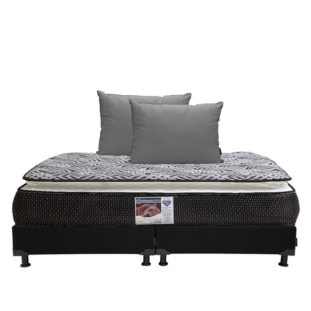 Colchón King Size + Box + Almohadas 2 Pack Spring Air DICASA Omega
