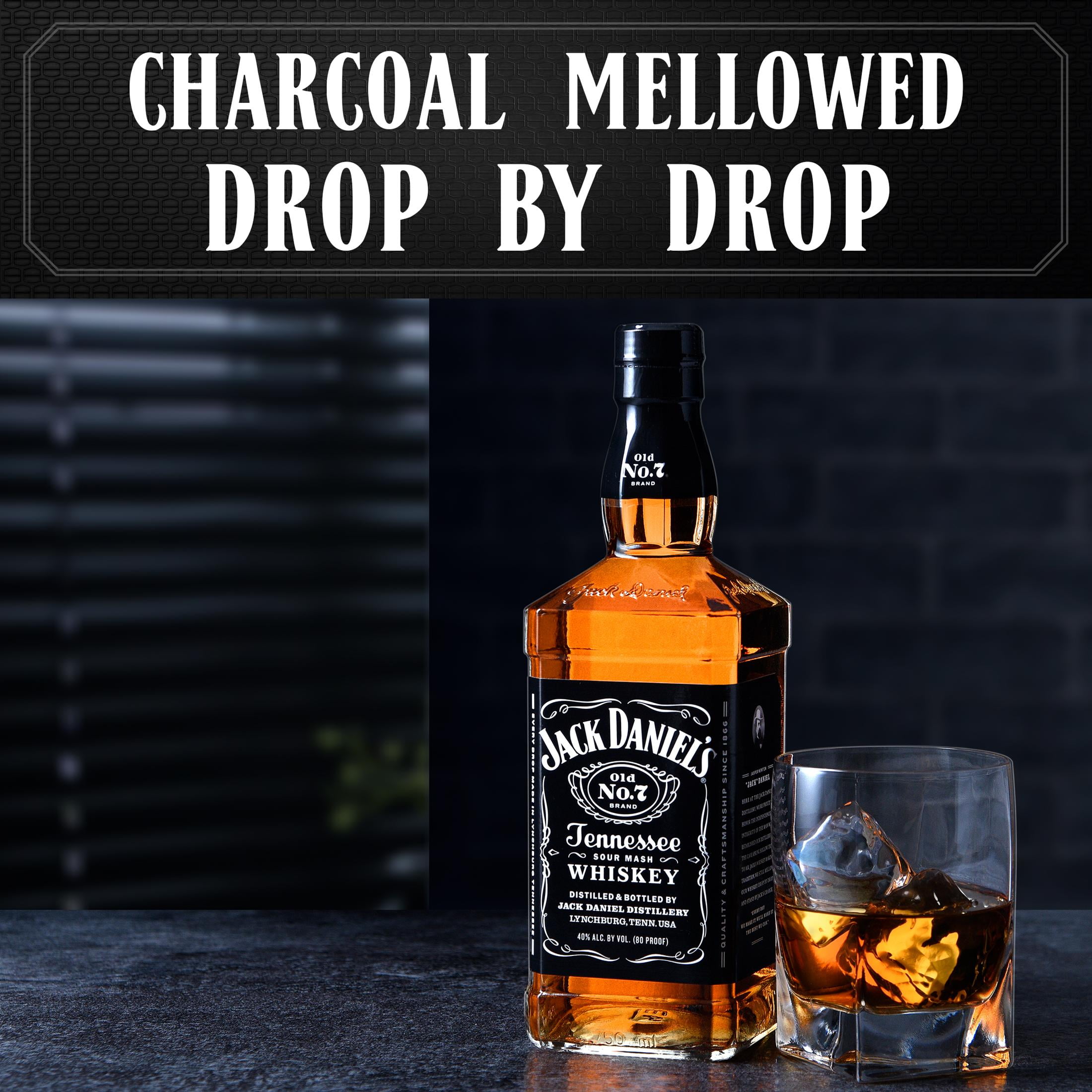 Jack Daniel's 1 Litre 40% Tennessee Whiskey - Nevejan