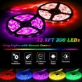 thumbnail image 5 of Elfeland LED Light Strips, 5050 RGB Epoxy Waterproof IP67 32.8ft 300 Light 5V4A LED Light Strip with Remote Control Christmas Lights for Living Room Bedroom, 5 of 7