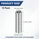 thumbnail image 3 of Uxcell 15PCS M3 Espaciadores de Acero Inoxidable 304 3mm ID x 6mm OD x 20mm L Espaciador Metálico Redondo para Tornillos, 3 of 6