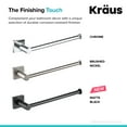 thumbnail image 5 of Kraus 2.81" Towel Bars, Brushed Nickel, 5 of 7