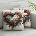 thumbnail image 3 of GOSMITH  Valentines Day Pillow Covers Red Heart Love Holiday Decorations Throw Cushion Cases for Home Room Bed Car Sofa Couch Decor,, 3 of 5