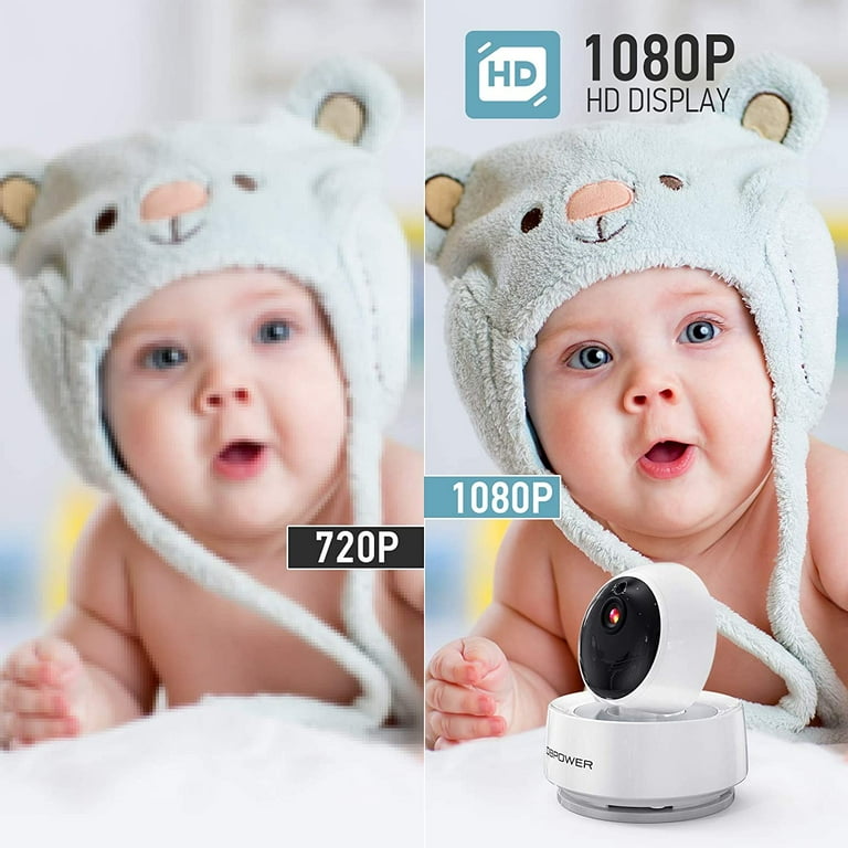 BabySense Babysense Baby Monitor - 720P 5â€ HD Display, Video