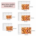 thumbnail image 6 of Orange Brown Outdoor Rug 3x5 Ft, Non Slip Washable Area Rug, Modern Farmhouse Abstract Patterned Art Patio Rugs Carpet Runner, Large Floor Mat for Indoor/Outdoor Deck Porch Camping, 6 of 8