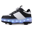 thumbnail image 4 of Kids Roller Skates Light up Shoes with Wheels Shoes LED USB Charging Roller Sneakers for Girls Boys Birthday Christmas Gift, 4 of 21