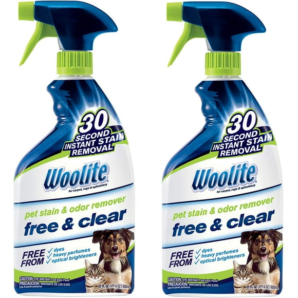 Woolite Free & Clear, Pet Stain & Odor Remover, 22oz (Pack of 2), 2719