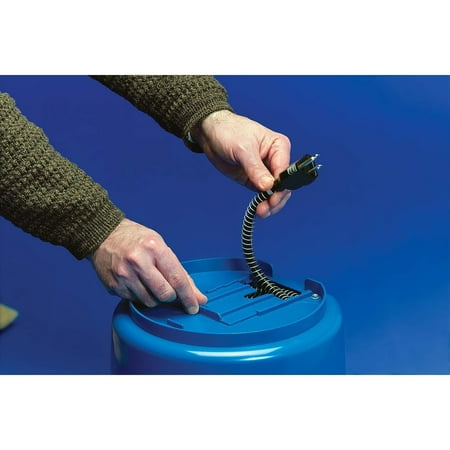 API Heated Bucket Heated Flat Back Bucket, 10 Quart Blue