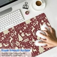 thumbnail image 4 of Long Mouse Pads for Desk,Colorful Christmas Striped Pattern Desk Mats on Top Of Desks, Desk Mouse Pad Extra Large with 3mm Non-Slip Base and Stitched Edge for Gaming,Office,Work,Home 35.4x15.7in, 4 of 5