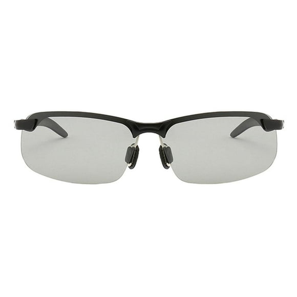 Gafas de sol polarizadas Macarena para hombre UV400 Medio marco Fotocromático Gris