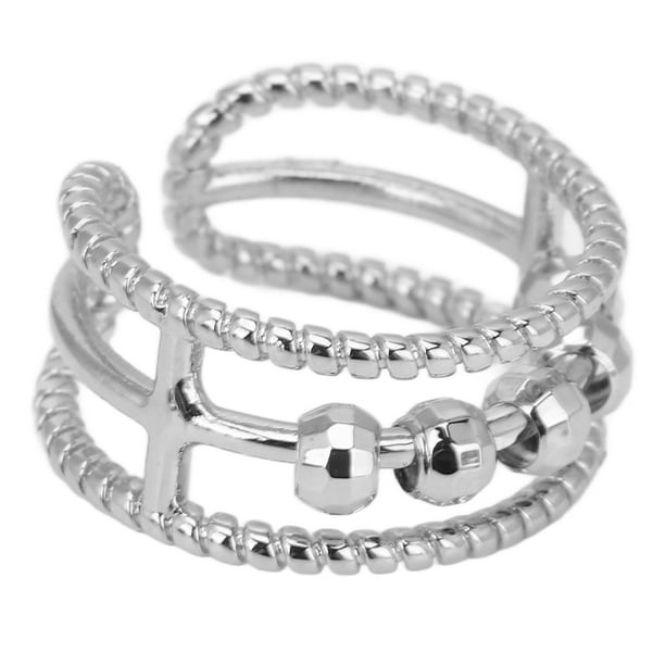Anillos de cuentas, anillo de dedo con cuentas giratorias Anillos de cuentas giratorios Anillo de alivio de tensión Ingeniería de precisión