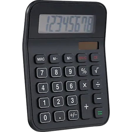 Sentry Industries Mini Desk Calculator - Solar Powered Graphing Calculator - Silver, Small