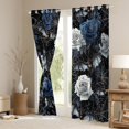 thumbnail image 3 of Castle Fairy Teens Rose Bats Curtains Pack of 2 (42x84 Each),Gothic Style Curtains Blackout,Happy Halloween Bedroom Curtains,Luxury Bedroom Decor, 3 of 6