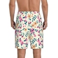 thumbnail image 3 of Fotbe Cute Flower Pajama Shorts for Men, Men's Pajama Bottoms, Sleepwear,Short Pajama Pants-XX-Large, 3 of 9