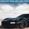 thumbnail image 2 of 1 par de cubierta de lente de faro delantero izquierdo y derecho para Chevrolet Corvette C6 2005-2013 PC claro, 2 of 7
