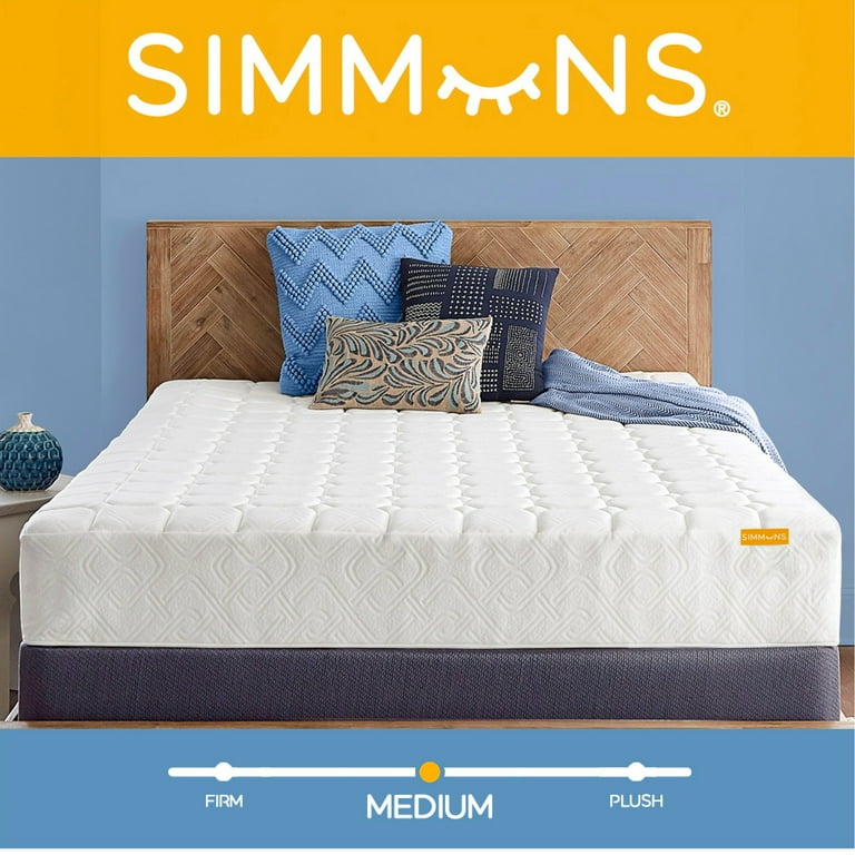 Simmons Sleep On 8 Hybrid Mattress in a Box Medium Firm Queen
