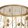 thumbnail image 4 of Baxton Studio Anaya Table d'Appoint Moderne et Contemporain Charmant, Fini Or Brossé, Métal et Feuille de Verre, 4 of 5