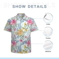 thumbnail image 7 of High Quality Hawaiian Shirts for Men Short Sleeve Aloha Beach Shirt Floral Summer Casual Button Down Shirts Blouses PY82O3, 7 of 7