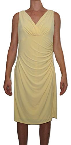 yellow empire waist dress