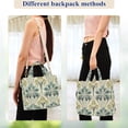thumbnail image 4 of FORMRS Womens Corduroy Tote Bag Crossbody Shoulder Handbag with Pocket, Beige Floral Pattern, 4 of 7