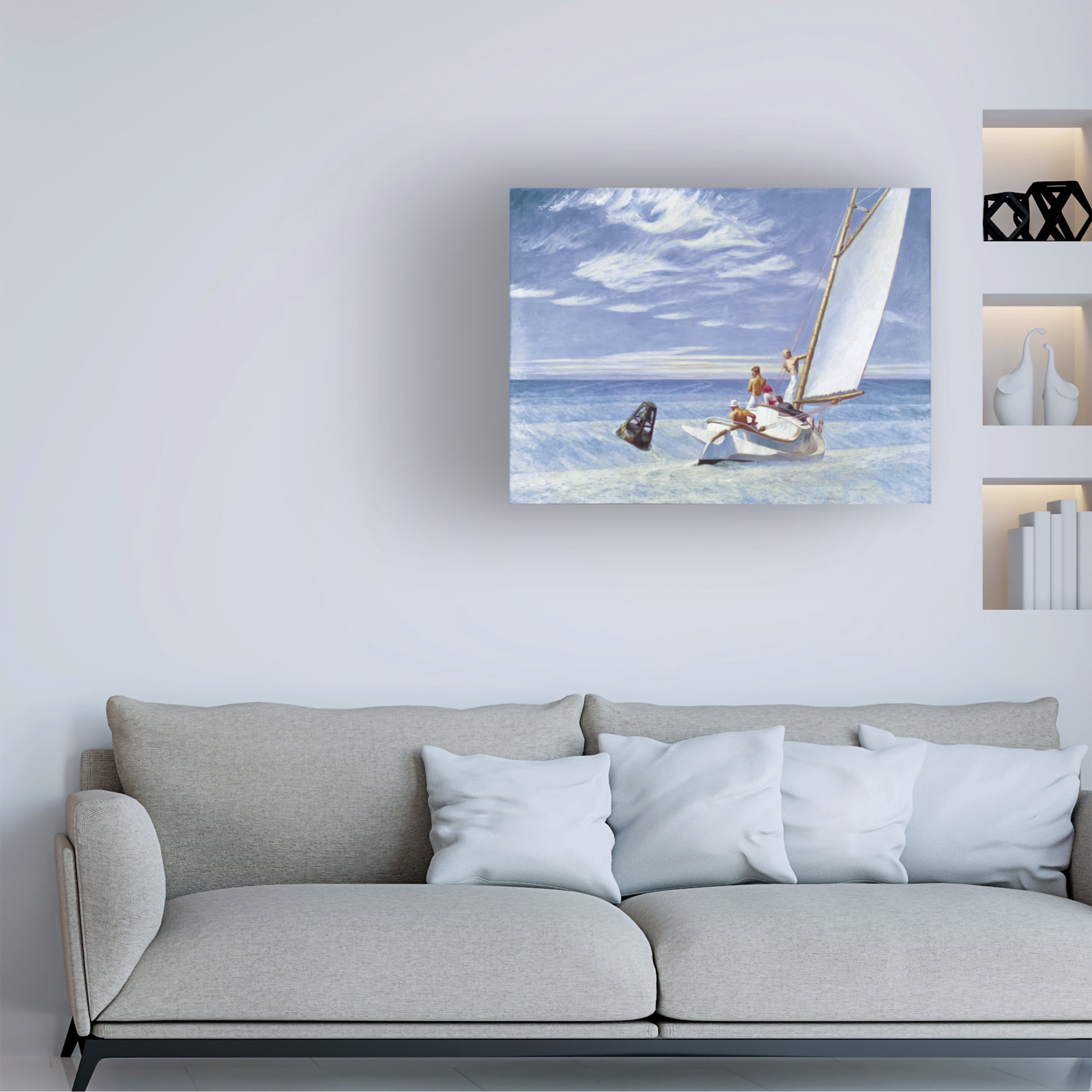 Edward Hopper 'Ground Swell' Canvas Art