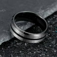 thumbnail image 7 of ringheart Black Matching Rings His Her Ring Sets Couple Rings AAA CZ Women Wedding Ring Sets for Him and Her Men and Women Ring, 7 of 7