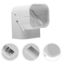 KALLORY Air Conditioner Wall Vent Kit Covers 10.30X10.30X8.10CM White