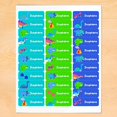 thumbnail image 2 of Dinosaur Personalized Rectangle Waterproof Labels by Olive Kids, 2 of 3