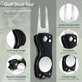 thumbnail image 3 of Herramienta de reparación Golf Divot Skylety Metal con marcador de bolas, 4 unidades, 3 of 6