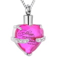 thumbnail image 2 of Paw Print Heart Urn Necklace – Stainless Steel Cremation Jewelry For Pet Ashes, Memorial Keepsake With Engraving Option 2 of 9