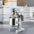 thumbnail image 3 of Commercial Food Mixer,30Qt Capacity with 3-Speed Adjustable,1100W Stainless Steel Bowl,Electric Mixer for Commercial Use,Dough Mixer for Restaurants Pizzerias, 3 of 8