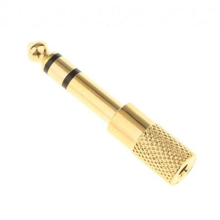 6.35mm To 3.5mm Gold Plated Audio Stereo Adapter Converter For Headphone