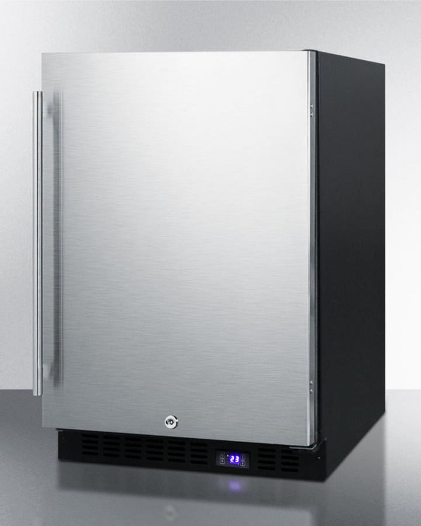 24" Wide Outdoor All-Freezer, Black Cabinet