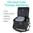 thumbnail image 3 of Vive Travel Bag for Ice Therapy Machines – Fits Polar Active, Ossur Cold Rush, Nehoo & More – Heavy-Duty Cryotherapy Storage for Post-Surgery Knee & Shoulder – Supports up to 50 lb, Gray, 3 of 9