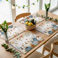 thumbnail image 5 of Blue White Pumpkins Fall Placemats Set of 2, Thanksgiving Maple Leaves Washable Wipeable Table Mats for Dining Tables, Indoor Outdoor Kitchen Place Mats for Holiday Party Table Decor, 5 of 9