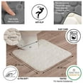 thumbnail image 3 of Contour Bath Rug Memory Foam Mat 3D Pebble 20”L x 20”W Beige, 3 of 6