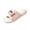 Pink, variant on NexTorq Striped Dachshund Fuzzy Open Toe Slippers for Women Wide Large Size Slip On Indoor Bedroom House Slippers Soft Fluffy Comfort Womens Home Footwear, Black, 6