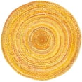 thumbnail image 2 of SAFAVIEH Braided Calvin Transitional Cotton Reversible Area Rug, Gold, 4' x 4' Round, 2 of 11