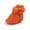 Orange, variant on YUNCITY Baby Winter Shoes Warm Shoes First Soft Sole Sneakers Cozy Lined Toddler Booties Girls Black 0-6 Months