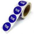 thumbnail image 2 of 2" Round Day of The Week Blue Color Coding Dot Stickers, 500 per Roll Tue, 2 of 5