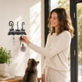 thumbnail image 6 of Cute Cat Shaped Metal Wall Hooks, 5 Hooks Animation Cat Key Stand, Wall Mount Storage Organizer for Entryway, Hallway, Living Room Home Decoration, 6 of 6