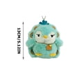 thumbnail image 3 of 5 Inch Adorable Soft Plush Peacock Toy, Cute Fluffy Stuffed Animal Doll With Detachable Buckle, Portable Decorative Plush Figure For Backpack, Purse, Home Decor, Gift For Family, 3 of 6